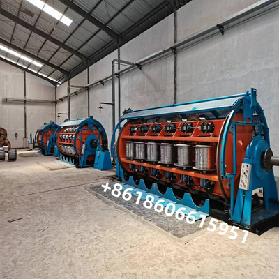 Cage Armouring Rigid Stranding Machine Untuk 8 Kawat 0,4 Sampai 1,0mm