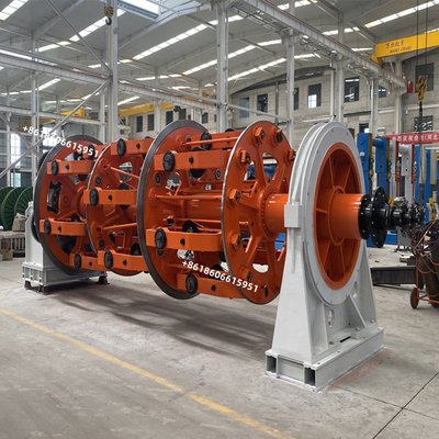 Mesin Planetary Wire Stranding Dengan Back Twist Untuk Pay Off Reels Dia 250 Mm Sampai 800 Mm