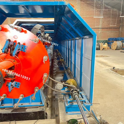 Pembuatan Kawat Dan Kabel Skip Stranding Machine / Peralatan Rotating Bow Type