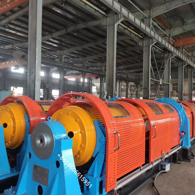 1+6x500 Pneumatic Brake Tubular Strander Equipment untuk Stranding Konduktor