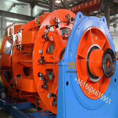 Kecepatan Tinggi Tipe Tubular Stranding Peralatan Tembaga Dan Aluminium Kabel 630/1+12