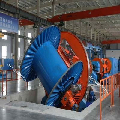 Profesional JPD2500 Drum Twister Machine Untuk Konduktor Besar Stranding Kabel Sektor