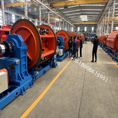 Kompak Konduktor Membuat Mesin Rigid Frame Stranding Mesin JLK400/6+12