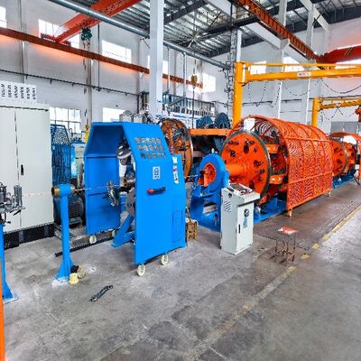 JLY50012 plus 18 Mesin Planetary Stranding dengan Layar Sentuh PLC HMI untuk Penyesuaian Panjang Lay yang Akurat pada Konduktor Aluminium Tembaga