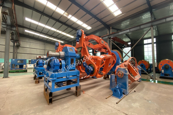Mesin Layup Cradle Berkecepatan Tinggi Untuk Peralatan Pembuatan Kabel Abc 35-240sqmm